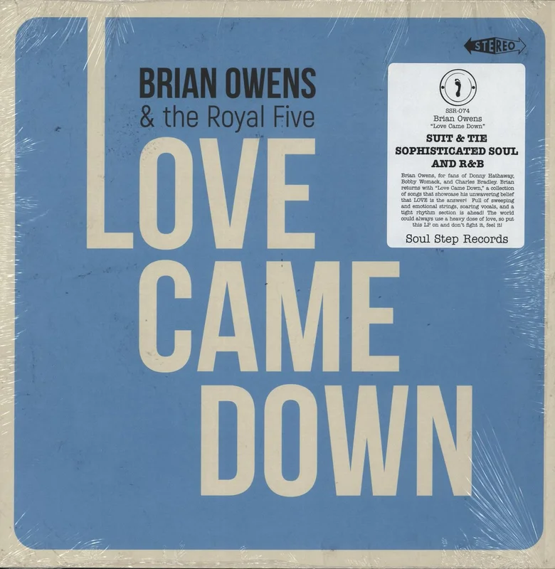 Brian Owens Love Came Down - Sky Blue Marbled Vinyl - Shrink US Vinyl LP