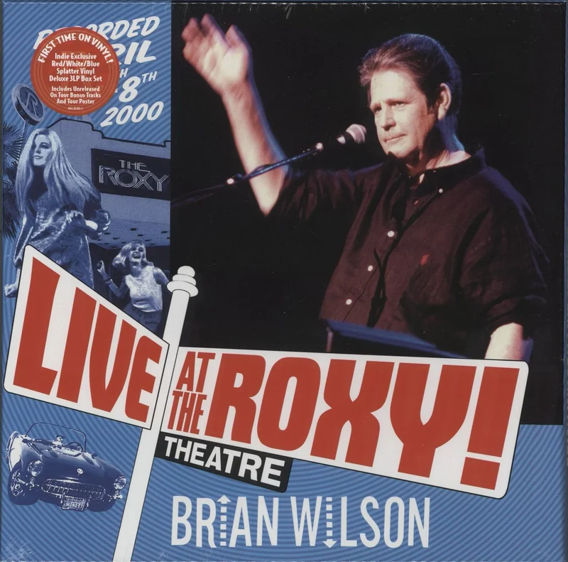 Brian Wilson Live At The Roxy! Theatre - Red, White + Blue Splattered Vinyl - Sealed US Vinyl box set