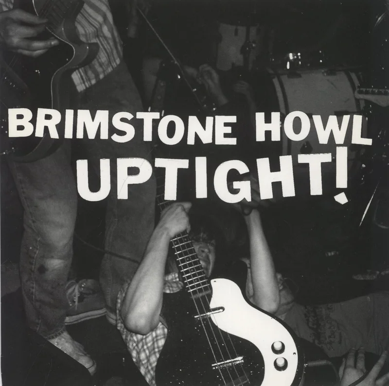 Brimstone Howl Uptight! - Red Vinyl Italian 7" vinyl