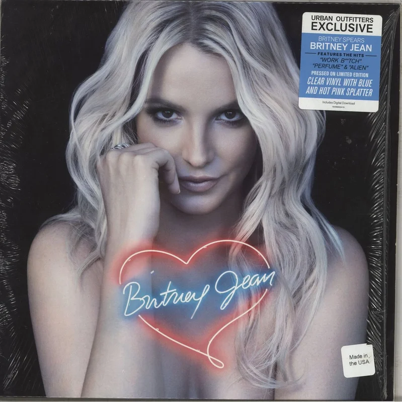 Britney Spears Britney Jean - Clear, Blue & Pink Vinyl US Vinyl LP