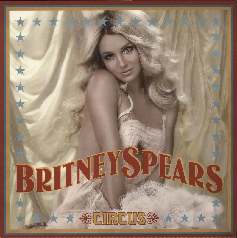 Britney Spears Circus - Clear With Red, Gold, White Splatter Vinyl UK Vinyl LP