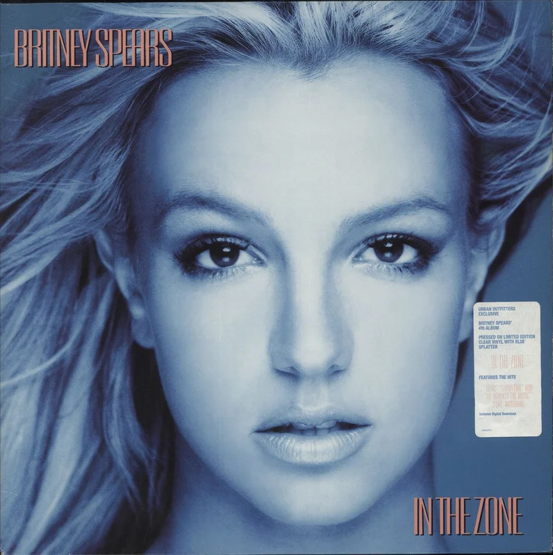 Britney Spears In The Zone - Clear With Blue Splatter Vinyl - Sealed US Vinyl LP