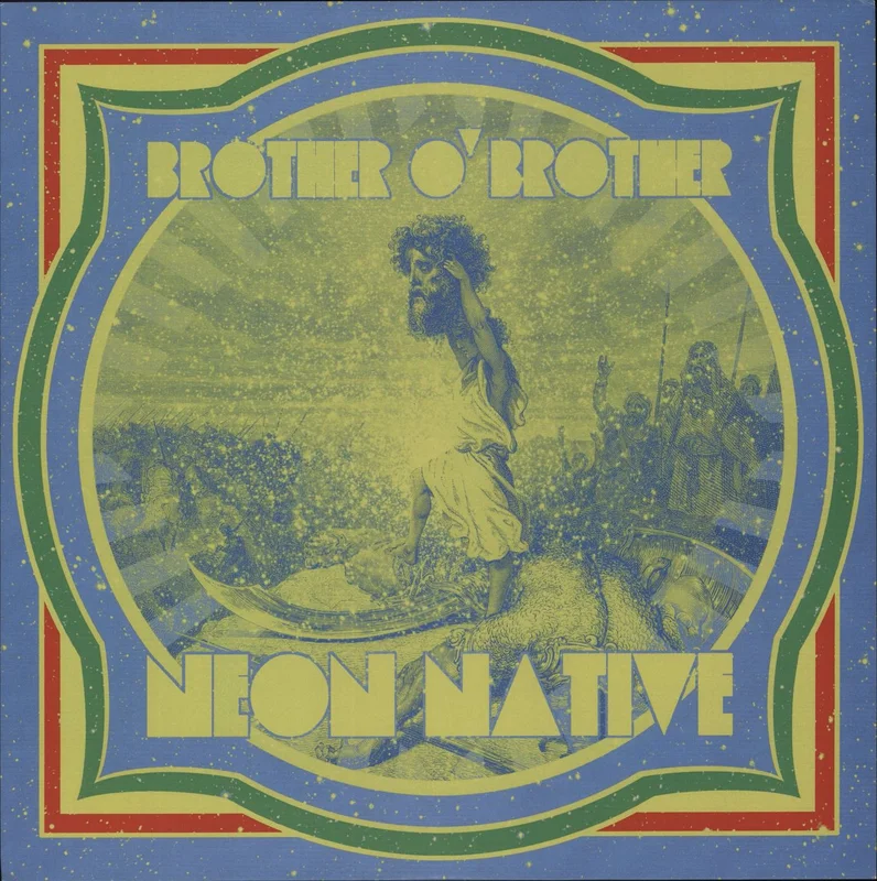 Brother O'Brother Neon Native - Green & Blue Blob Swirl Vinyl US Vinyl LP