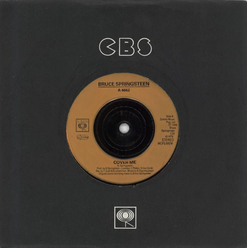 Bruce Springsteen Cover Me UK 7" vinyl
