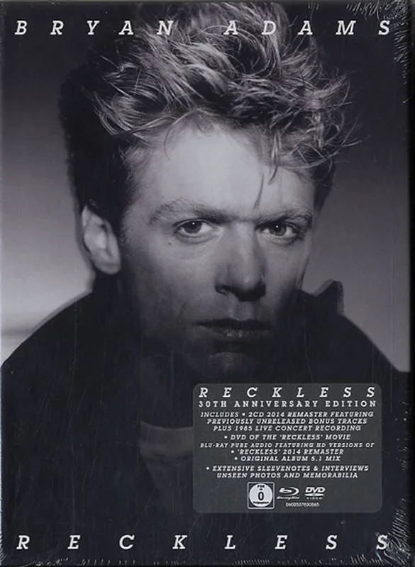 Bryan Adams Reckless - 30th Anniversary Edition - Sealed UK 3-disc CD/DVD Set