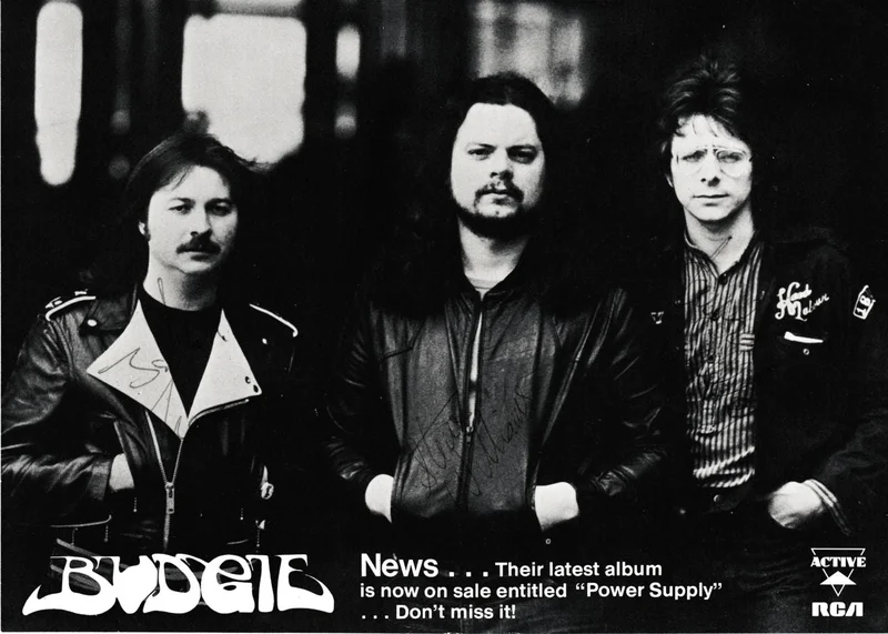 Budgie Power Supply - Fully Autographed UK Handbill