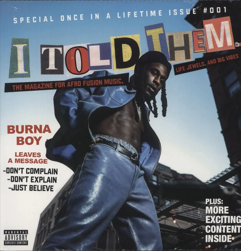 Burna Boy I Told Them... - Sealed UK Vinyl LP