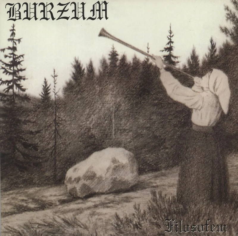Burzum Filosofem - Clear w/ Brown, Gray & White Splatter Vinyl UK 2-LP vinyl set