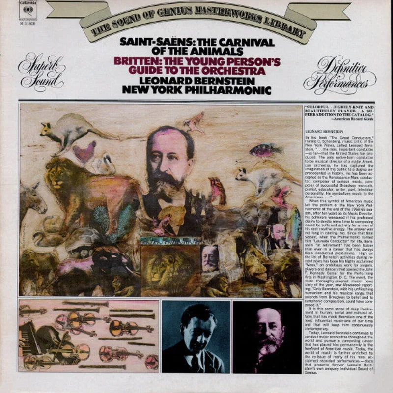 Camille Saint-Sans, Benjamin Britten, Leonard Bernstein, New York Philharmonic - The Carnival Of The Animals / The Young Person's Guide To The Orchestra