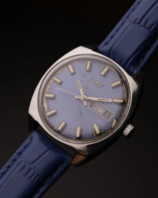 Camy Club Star Vintage Watch | 25 Jewels | Swiss Made | Blue Dial | 1970s