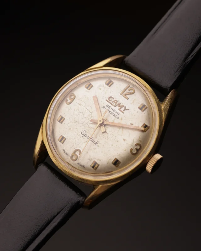 Camy Sputnik Vintage Watch | 21 Jewels | Swiss Made | Textured Dial | 1960s