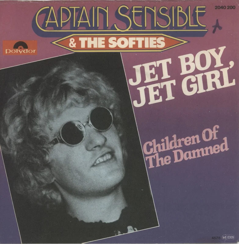 Captain Sensible Jet Boy Jet Girl German 7" vinyl