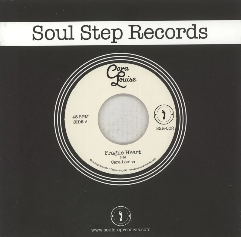 Cara Louise Fragile Heart - Clear w/ Red Splatter Vinyl US 7" vinyl