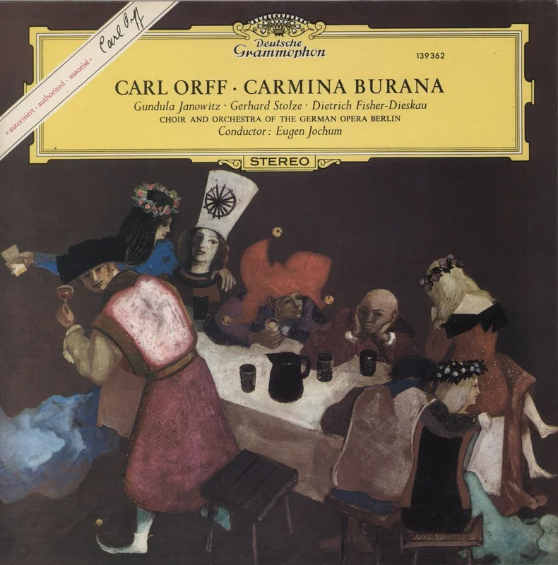 Carl Orff Carmina Burana UK Vinyl LP