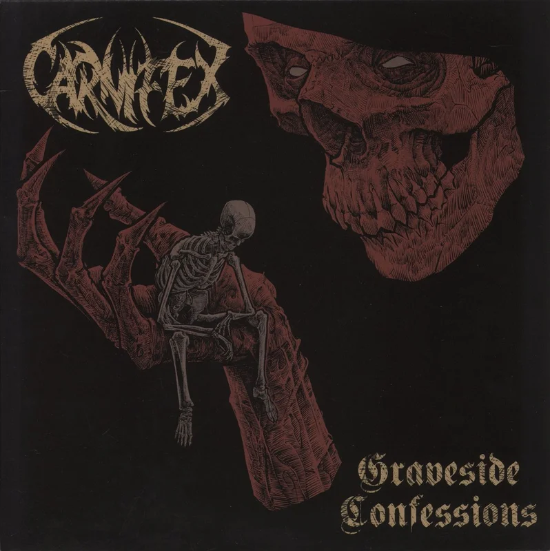 Carnifex Graveside Confessions - Clear with Red and Black Splatter Vinyl US 2-LP vinyl set