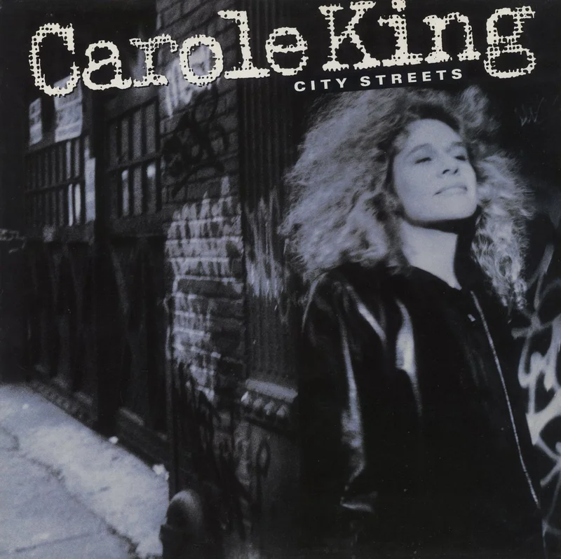 Carole King City Streets - Promo stickers UK Promo Vinyl LP