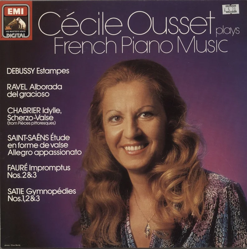 Ccile Ousset Plays French Piano Music German Vinyl LP