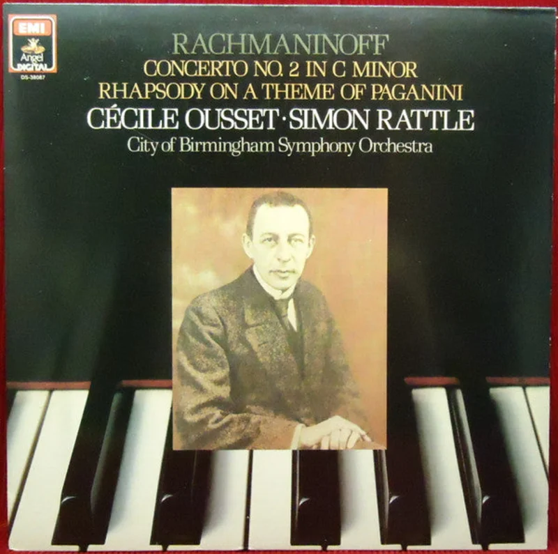 Ccile Ousset, Sir Simon Rattle, City Of Birmingham Symphony Orchestra, Sergei Rachmaninoff - Piano Concerto No.2 In C Minor / Rhapsody On A Theme Of Paganini