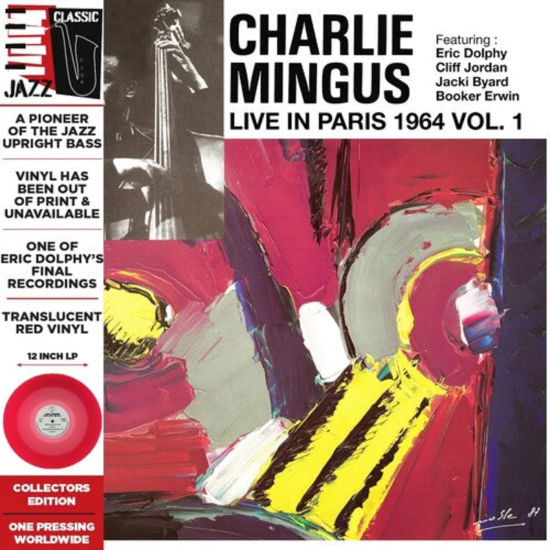 Charlie Mingus Live in Paris, 1964 Vol. 1 (Red Colored Vinyl, Deluxe Edition, Limited Edition, Remastered)