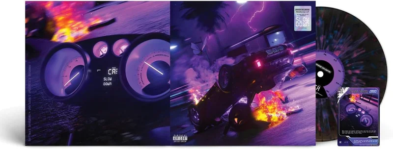 Chase Atlantic Paradise - Black Ice with Pink and Blue Splatter Vinyl - Sealed UK 12" vinyl