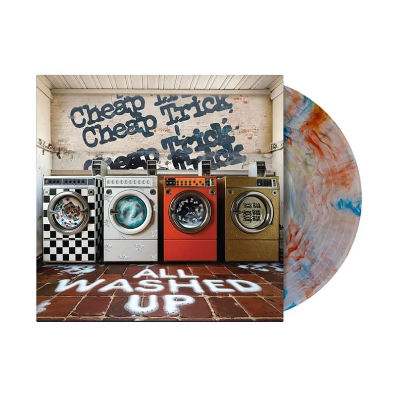 Cheap Trick All Washed Up - Indie Exclusive - Clear With Orange & Blue Marble Vinyl - Sealed UK Vinyl LP
