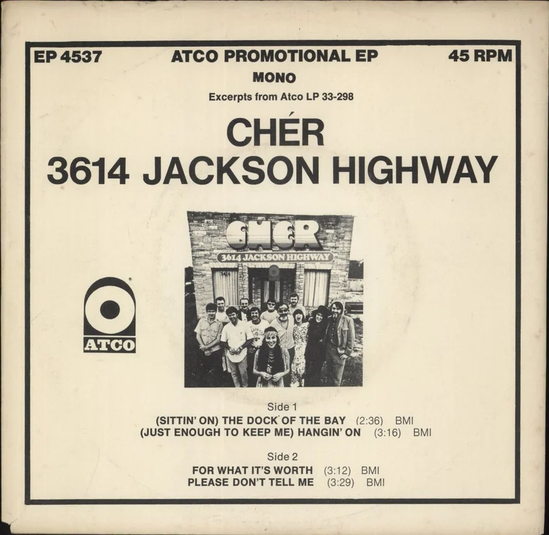 Cher 3614 Jackson Highway EP US 7" vinyl