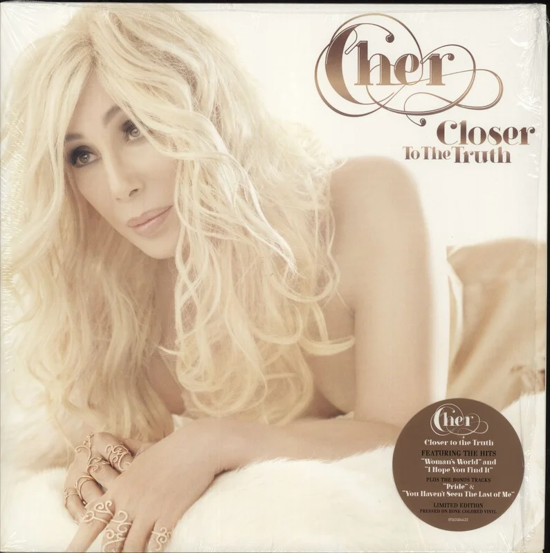 Cher Closer To The Truth - Bone Coloured Vinyl UK Vinyl LP