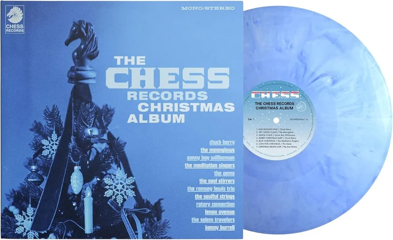 Chess Records The Chess Records Christmas Album - Blue Frost Vinyl - Sealed UK Vinyl LP