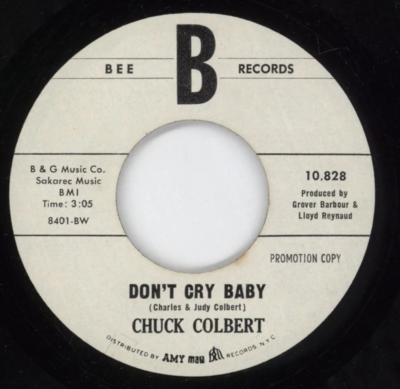 Chuck Colbert Don't Cry Baby / Oof (Do Anything You Want] US Promo 7" vinyl
