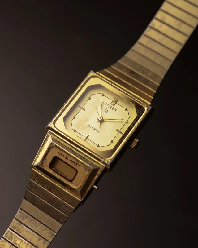 Citizen Ana-Digi Quartz - Gold Tone Dual Display [27x31mm]