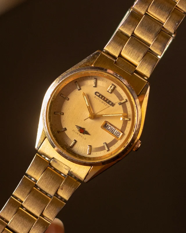 Citizen Gold-Tone | 21 Jewels [38mm] (Day-Date)