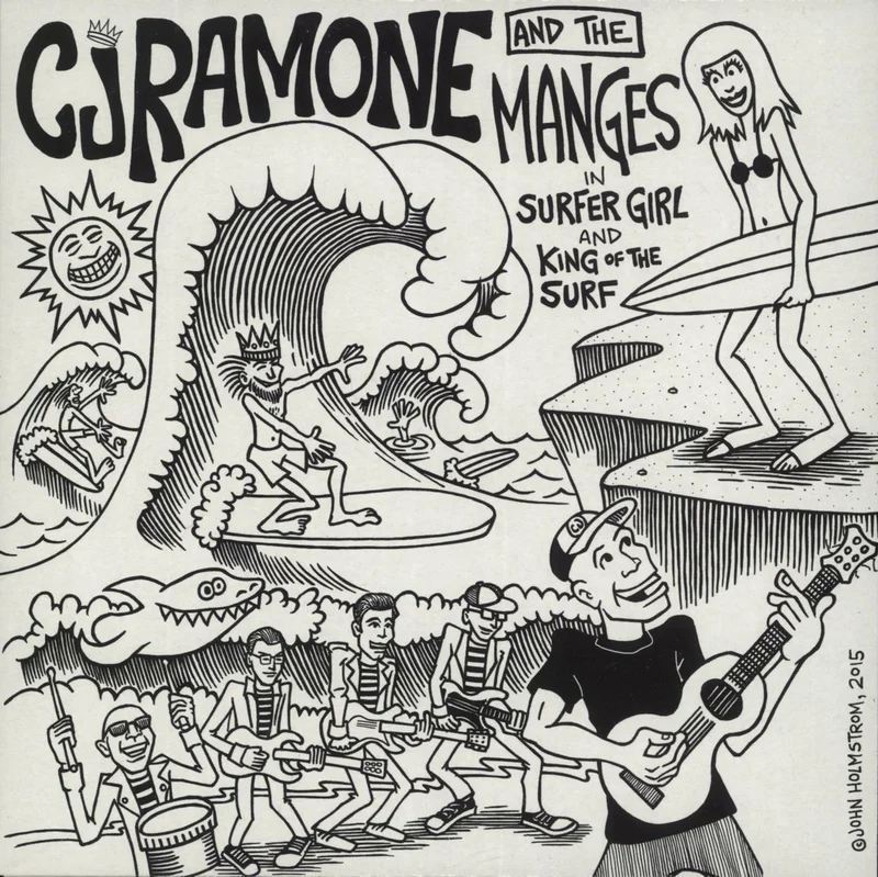 CJ Ramone Surfer Girl / King Of The Surf Italian Vinyl LP
