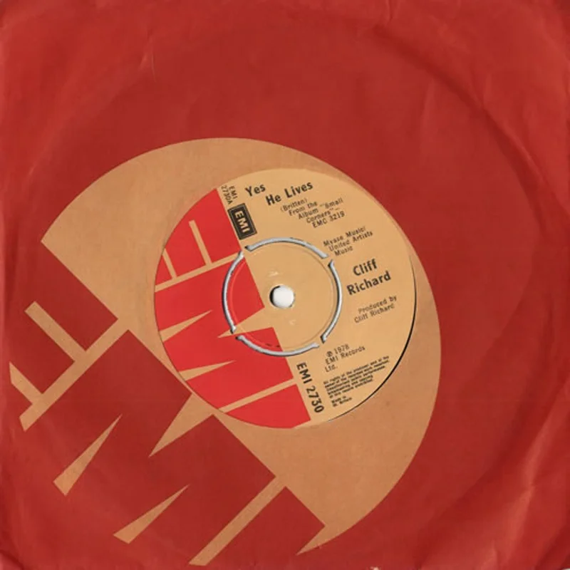 Cliff Richard Yes He Lives UK 7" vinyl