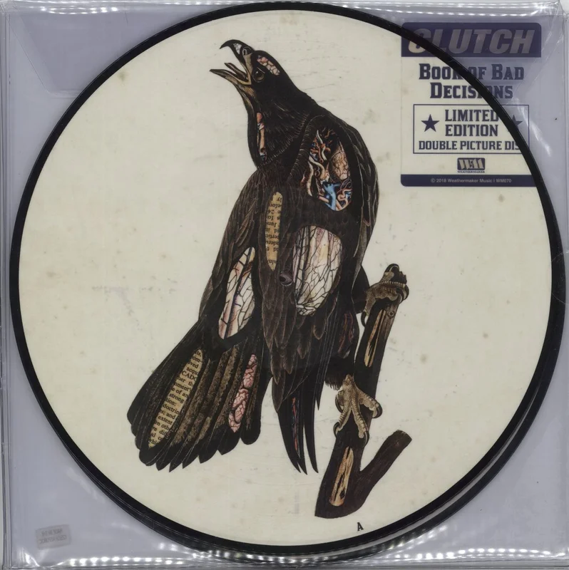Clutch Book Of Bad Decisions + Autographed Sticker - Sealed UK Picture disc LP