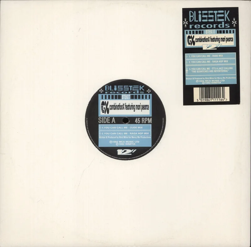 Combination X You Can Call Me UK 12" vinyl
