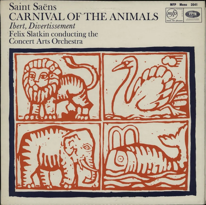 Concert Arts Orchestra Saint-Sans: Carnival Of The Animals / Ibert: Divertissement UK Vinyl LP