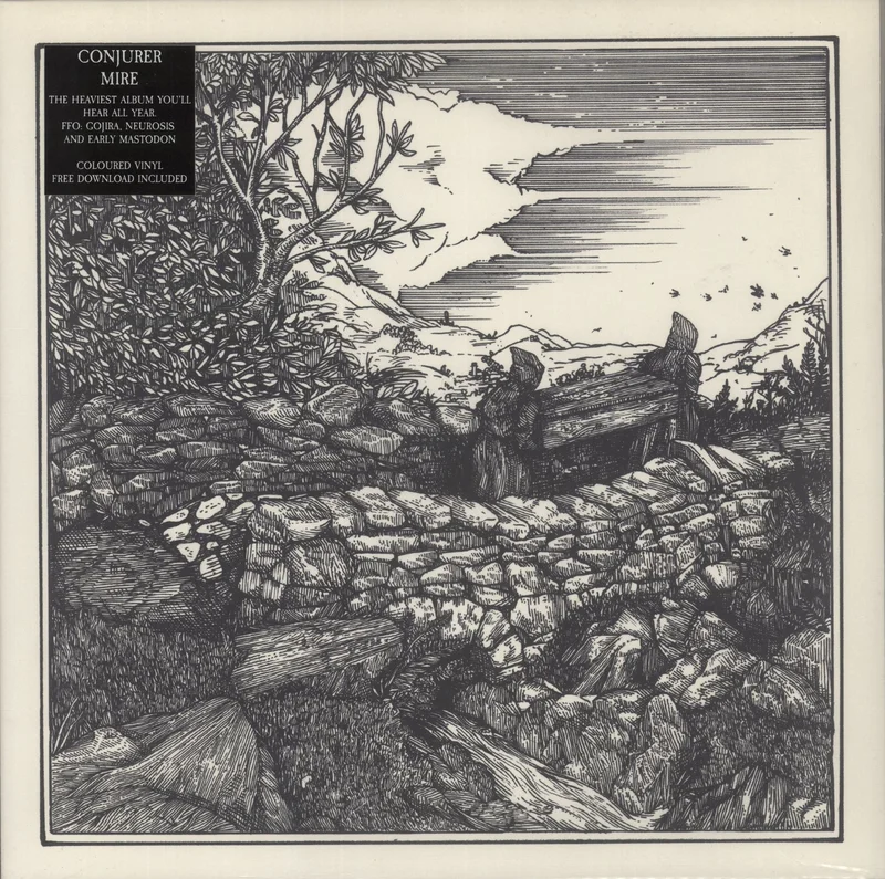 Conjurer Mire - Green & Brown Merge Vinyl UK Vinyl LP