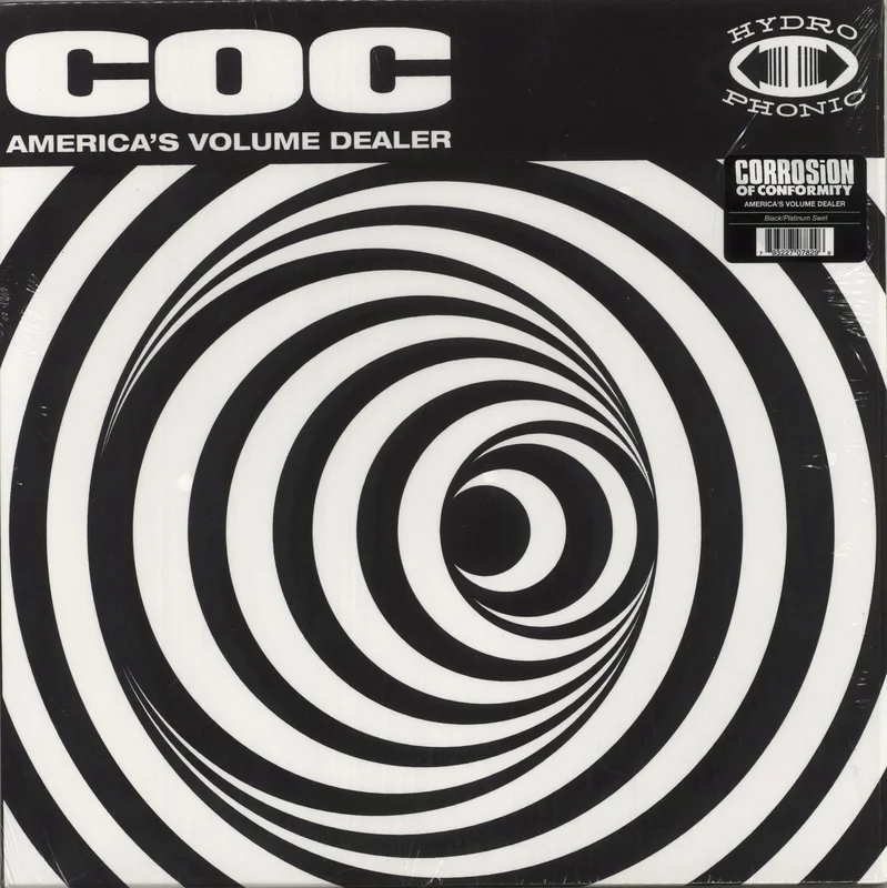 Corrosion Of Conformity Americas Volume Dealer - 180g Black & Platinum Swirl Vinyl US Vinyl LP