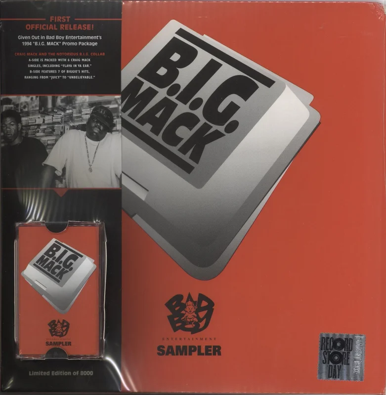 Craig Mack B.I.G. Mack + Cassette - Sealed US Vinyl LP
