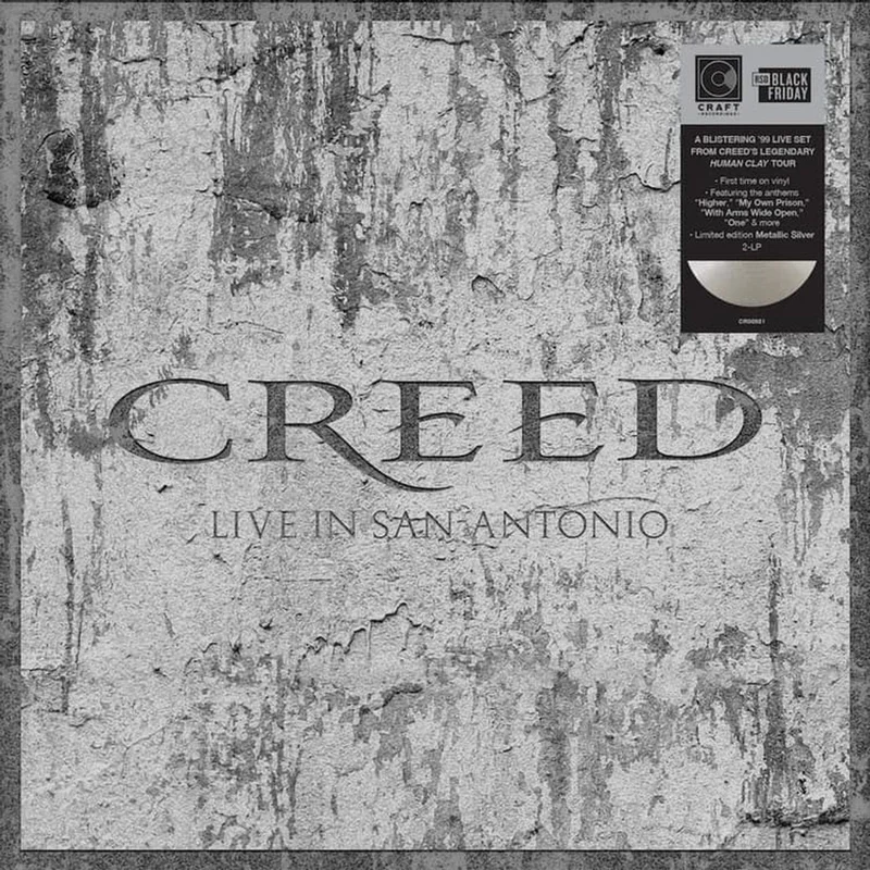 Creed Live In San Antonio - RSD Black Friday 2025 - Metallic Silver Vinyl - Sealed UK 2-LP vinyl set