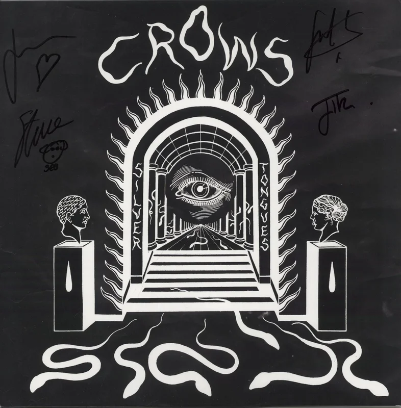 Crows Silver Tongues - Red Vinyl - Autographed UK Vinyl LP
