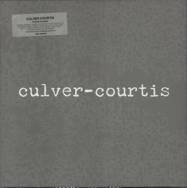 Culver-Courtis Culver-Courtis - Clear Vinyl UK Vinyl LP