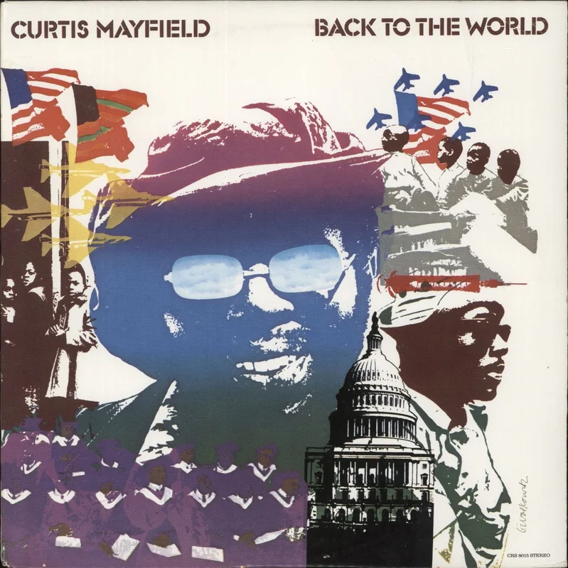 Curtis Mayfield Back To The World US Vinyl LP