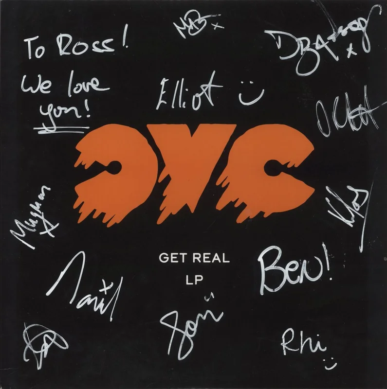 CVC Get Real - Gold/Silver Marbled Vinyl - Autographed UK Vinyl LP