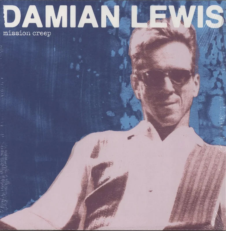 Damian Lewis Mission Creep - Blue Vinyl + Autographed Print UK Vinyl LP