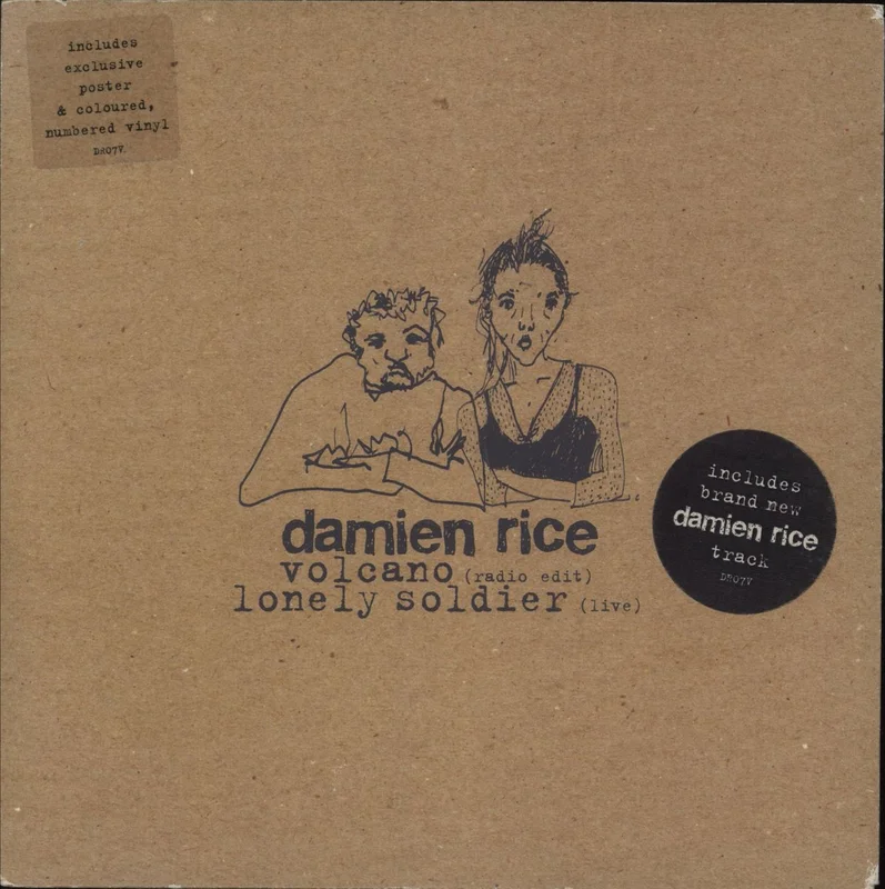 Damien Rice Volcano - Toffee Vinyl UK 7" vinyl