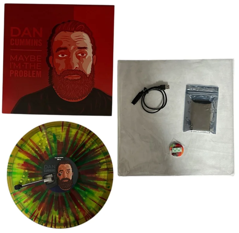 Dan Cummins Maybe I'm The Problem - Clear Splatter LED vinyl US Vinyl LP