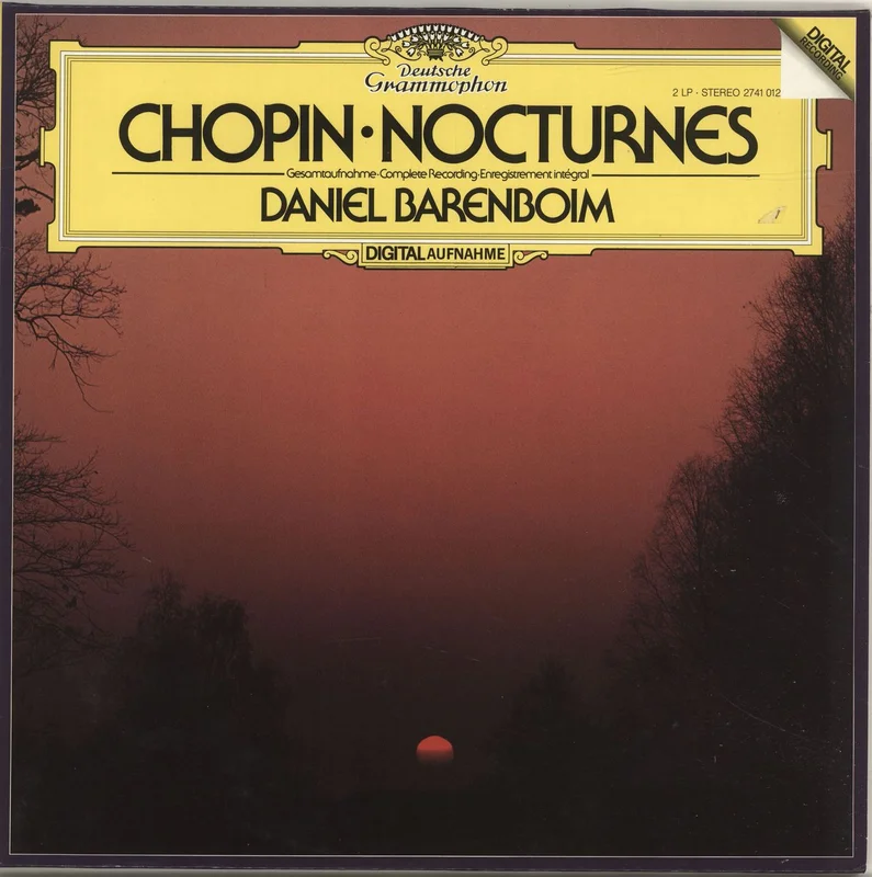 Daniel Barenboim Chopin: Nocturnes German 2-LP vinyl set