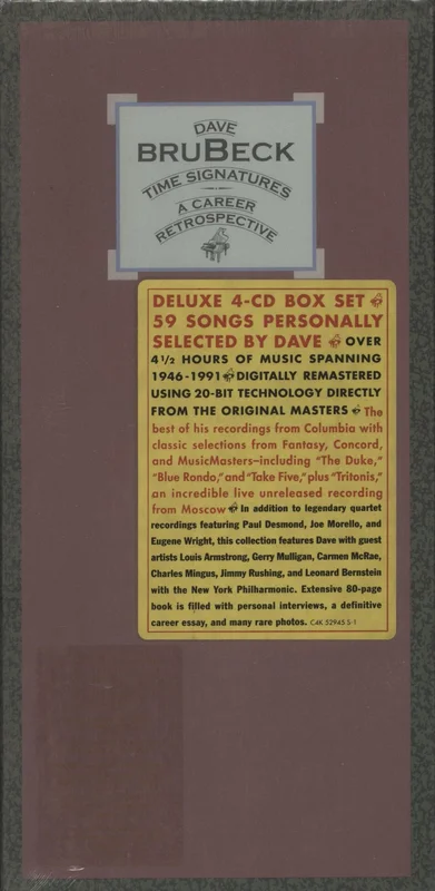 Dave Brubeck Time Signatures: A Career Retrospective - Sealed US Cd album box set