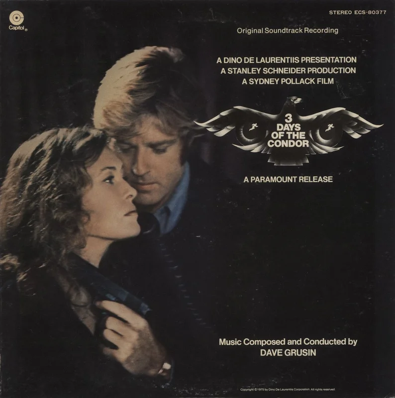 Dave Grusin 3 Days Of The Condor Japanese Promo Vinyl LP